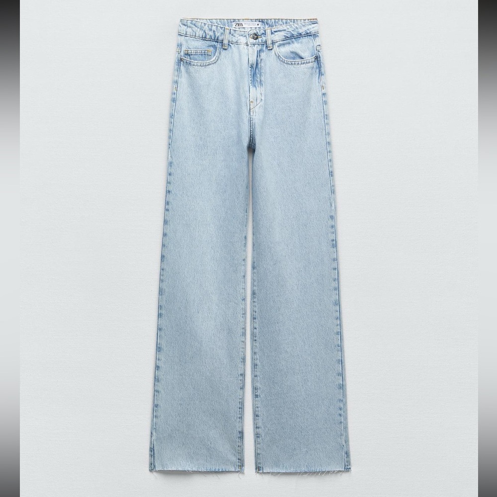 Zara Z1975 Straight Leg Full Length Jeans